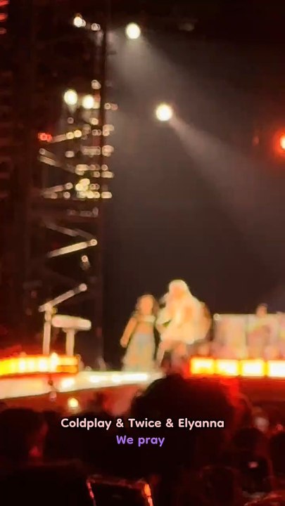 Coldplay concert and twice performance at Coldplay concert