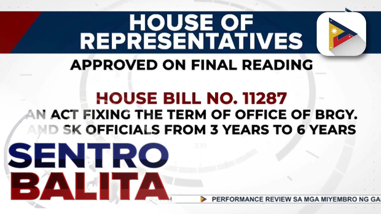 Panukalang magpapalawig ng termino ng mga Barangay at Sangguniang Kabataan officials, lusot na sa ikatlo at huling pagbasa ng Kamara