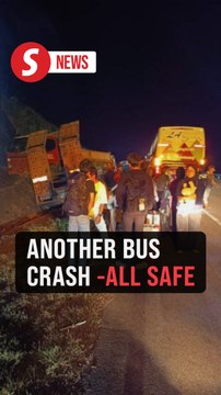 Another bus crash carrying uni students, luckily no one is hurt