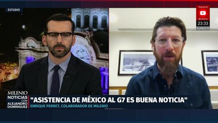 Enrique Perret destaca influencia de Claudia Sheinbaum en el G7 y con Trump