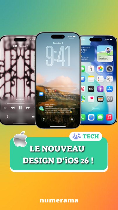 Découvrez le nouveau design d'iOS 26 !