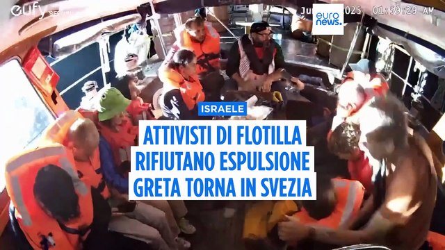Flotilla Gaza, rimpatrio da Israele rifiutato da 8 attivisti: Thunberg rientra in Svezia