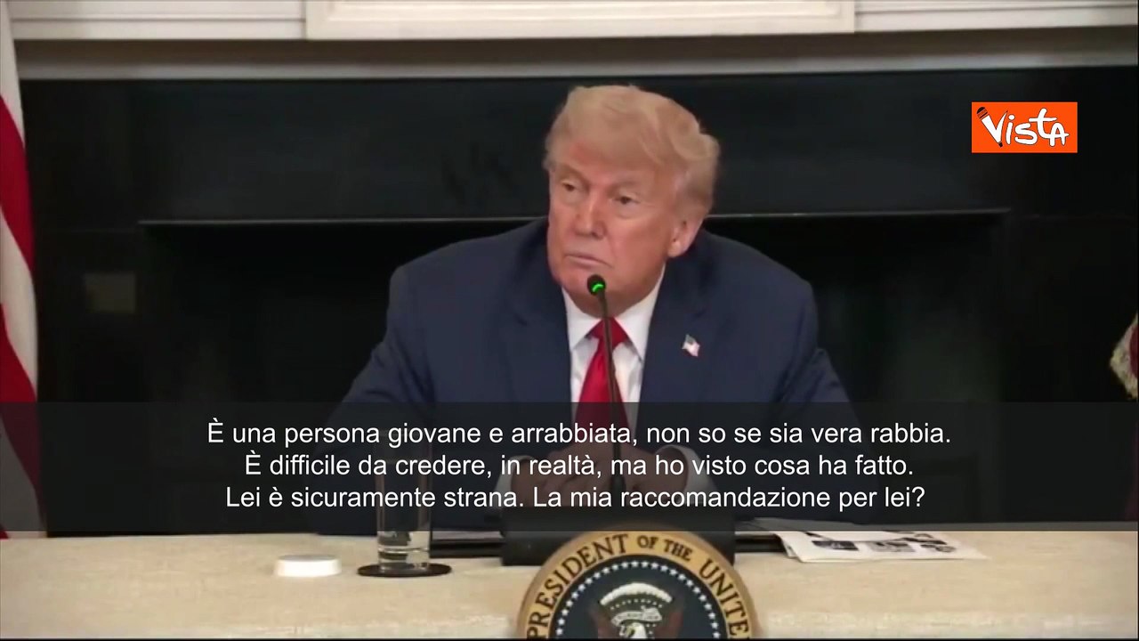 Trump su Greta Thunberg: "Cosa le consiglio? Un corso di gestione della rabbia"