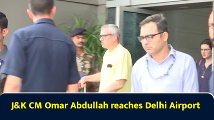 J&K CM Omar Abdullah reaches Delhi Airport