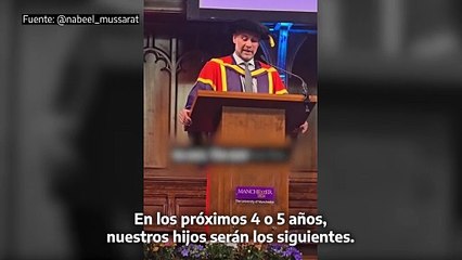 Pep Guardiola critica la matanza de Israel al ser investido doctor honoris causa: “Me duele todo el cuerpo con lo que vemos en Gaza”