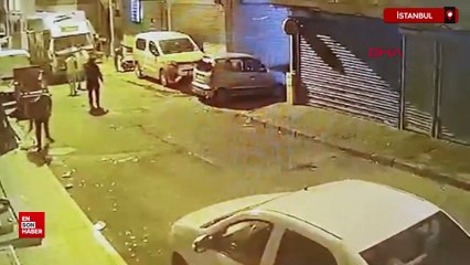 Kağıthane’de kavgada tek yumrukla aracın camını patlattı