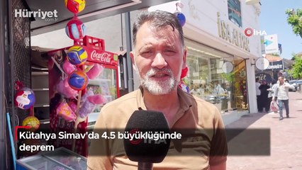 Kütahya Simav'da 4.5 büyüklüğünde deprem