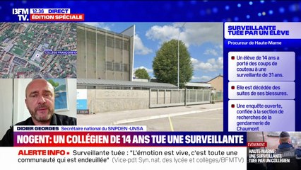 Surveillante tuée: "Il faut remettre au cœur du sujet la santé mentale de nos jeunes", explique le secrétaire national du SNPDEN-UNSA