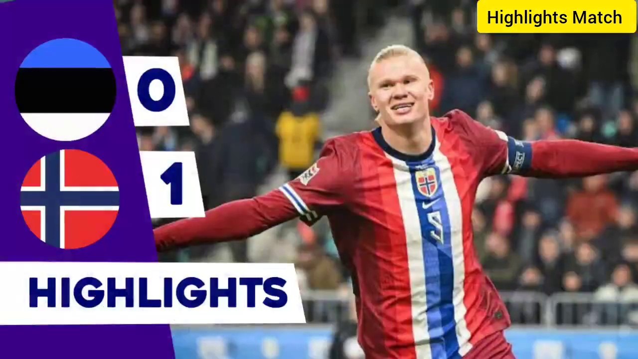 Norway Vs Estonia 1-0 Highlights | European Nations League | football highlights match