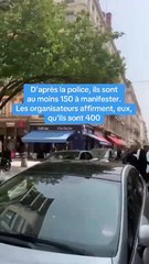 Les chauffeurs VTC bloquent le centre-ville de Lyon