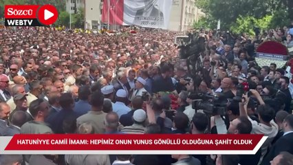 Hatuniyye Camii İmamı: Hepimiz Onun Yunus Gönüllü Olduğuna Şahit Olduk