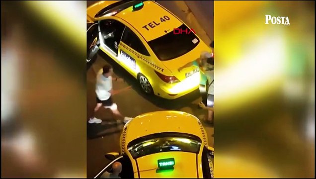 Müşteri için yumruk yumruğa! Avcılar’da taksi kavgası ve restoranda arbede kamerada