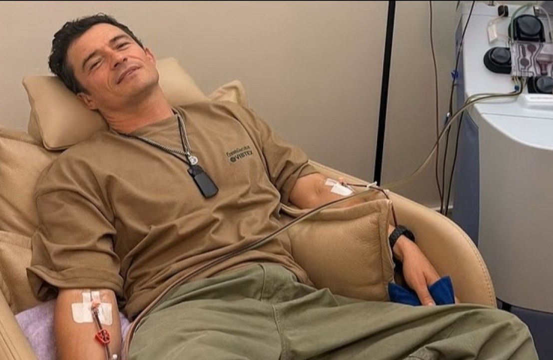 Orlando Bloom has undergone a £10k treatment to remove toxic chemicals from his blood