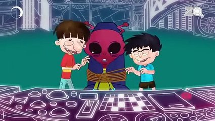 Alien Attack - Badrinath and Budhdeb - Comedy Cartoon - Hindi Cartoon - TV Show - Zee Kids