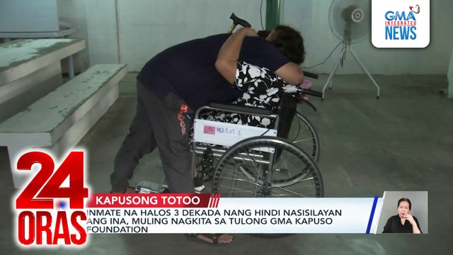 Inmate na halos 3 dekada nang hindi nasisilayan ang ina, muling nagkita sa tulong GMA Kapuso Foundation (June 6, 2025 report) | 24 Oras