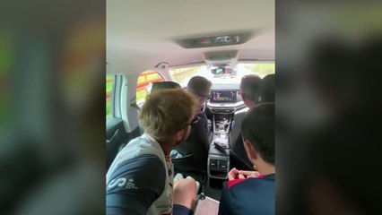 Así se vivió la victoria de Benja Noval desde el coche