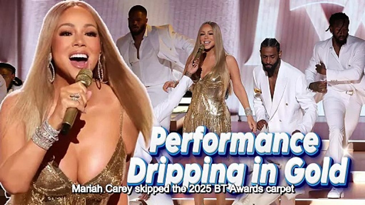 Mariah Carey Skipped the 2025 BET Awards Carpet but Made Up for It as She Emerged for Her Performance Dripping in Gold