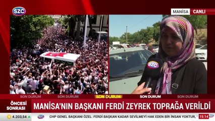 Manisalılar Ferdi Başkanlarına ağlıyor