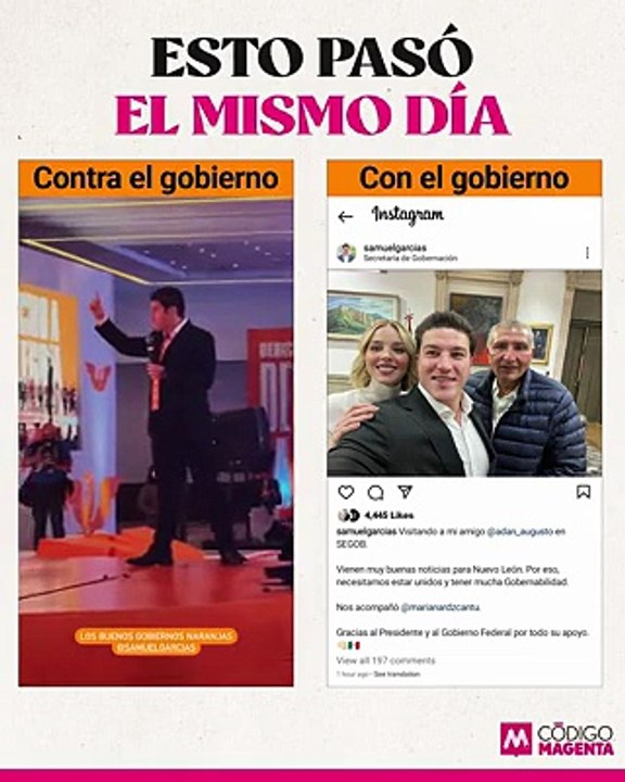 La relación de Samuel García y el gobierno de López Obrador