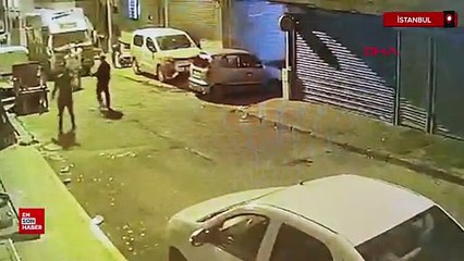 Kağıthane’de kavgada tek yumrukla aracın camını patlattı