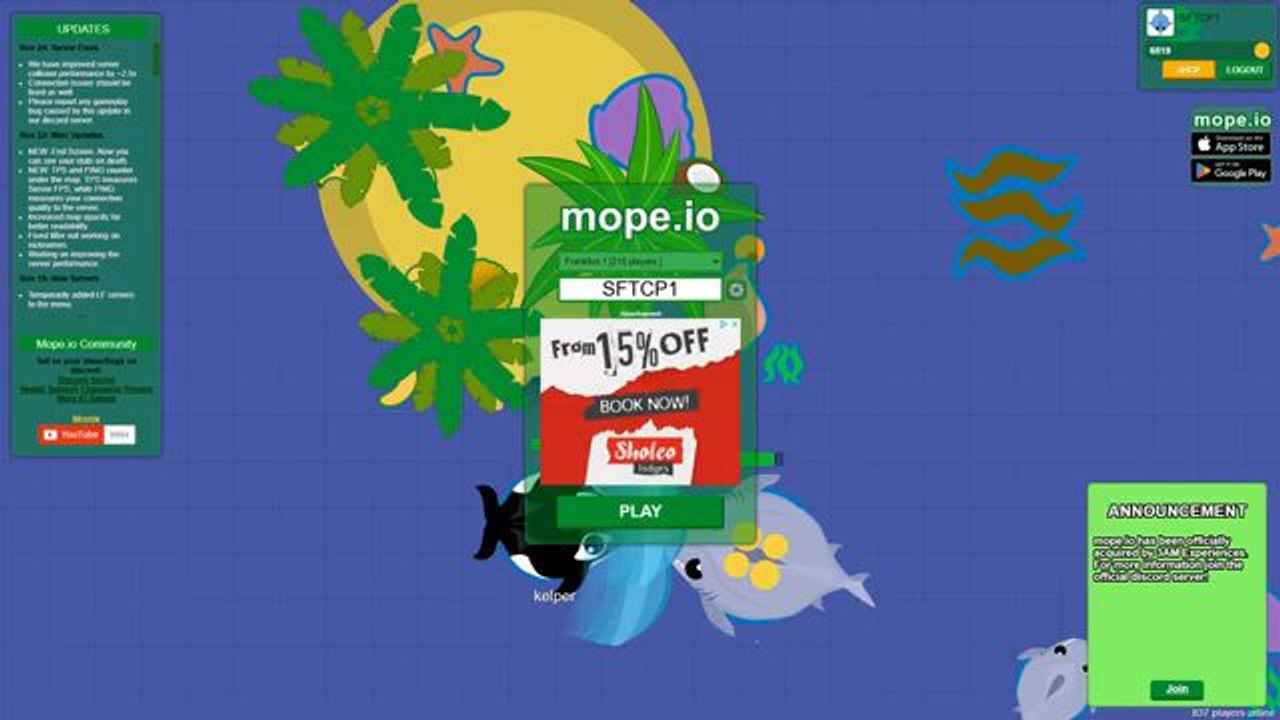 Enjoying 2020 Mope.io - Karlo and Borb Meetup