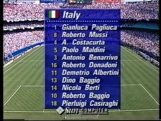 1994 FIFA World Cup - Italy v. Bulgaria (Semifinals)
