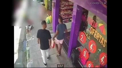 Polícia divulga imagens de suspeito de esfaquear homem no Jacintinho