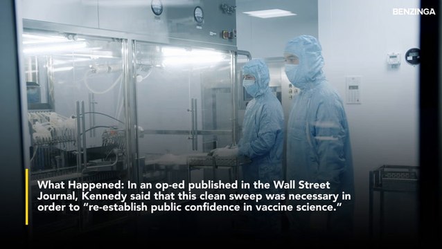 Robert Kennedy Jr Axes Entire CDC Vaccine Panel To 'Restore Public Trust' — Pfizer, Moderna, Other Biotech Stocks Drop In After-Hours Trading