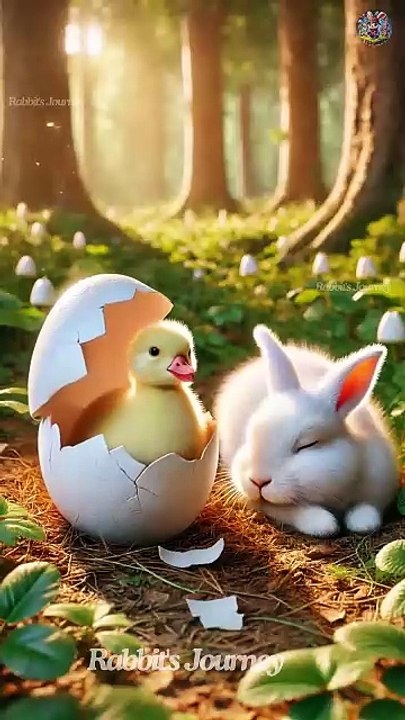 The rabbit must survive from the fierce crocodile.