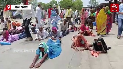 सतना में तपती सड़क दंडवत होकर कलेक्ट्रेट पहुंचा किसानों का जत्था, राष्ट्रपति से की भावुक अपील