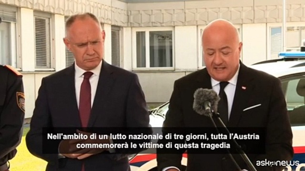 Austria, governo dichiara tre giorni di lutto dopo la sparatoria Graz