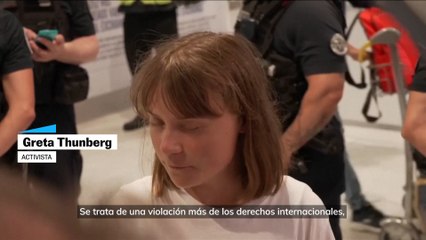 Greta Thunberg dice que fue "secuestrada" en aguas internacionales