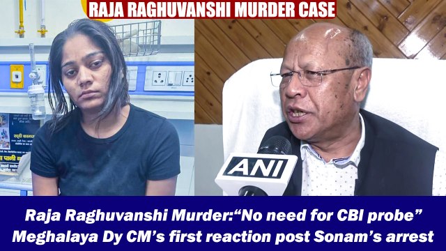 Raja Raghuvanshi Murder:“No need for CBI probe” Meghalaya Dy CM’s first reaction post Sonam’s arrest