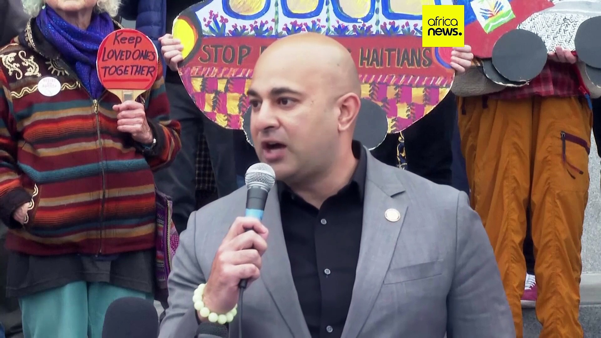 ⁣USA : manifestation contre la travel ban de Donald Trump