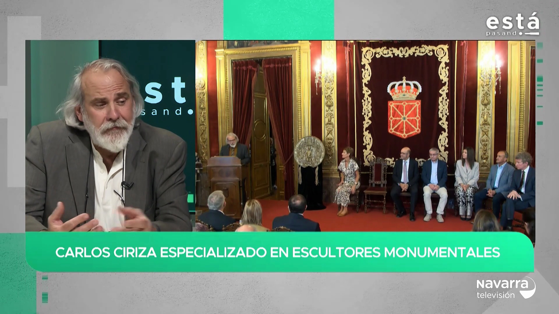 Cruz de Carlos III para el artista Carlos Ciriza