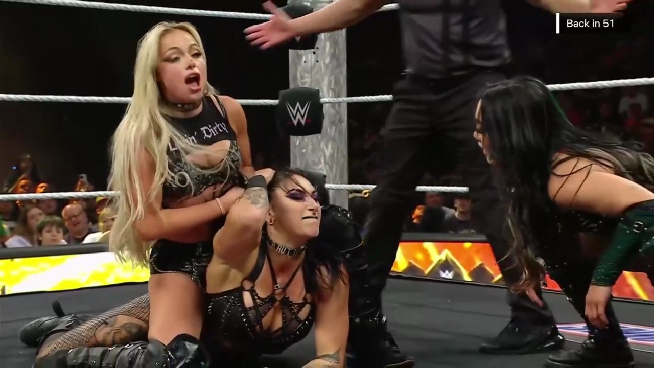 WWE Raw _June 09, 2025 - Queen Of The Ring Tournament _Round 1 - Rhea Ripley Vs Kairi Sane Vs Roxanne Perez Vs Liv Morgan _ Fatal 4 Way Match