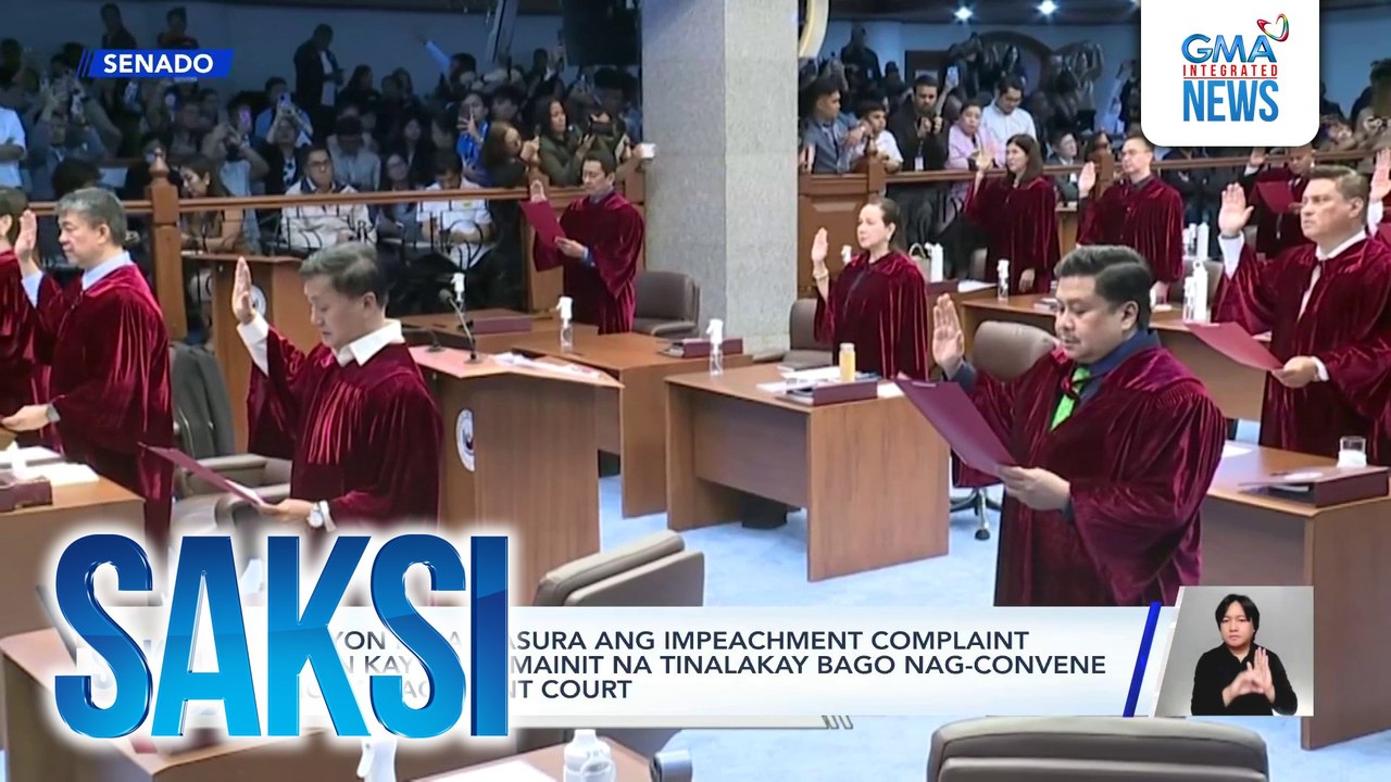 Mosyon para ibasura ang impeachment complaint laban kay VPSD, mainit na tinalakay bago nag-convene ang impeachment court | Saksi