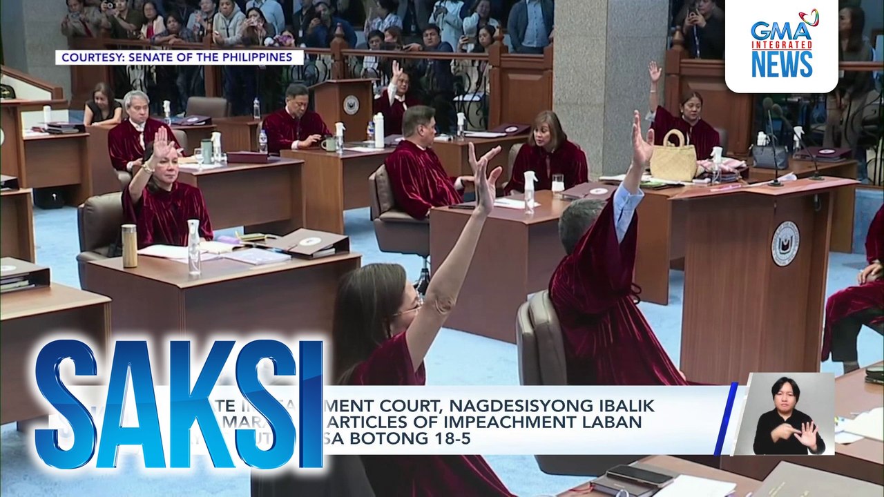 Saksi: (Part 1) Articles of impeachment vs VPSD, pinababalik sa Kamara; Iringan sa sesyon ng Senado