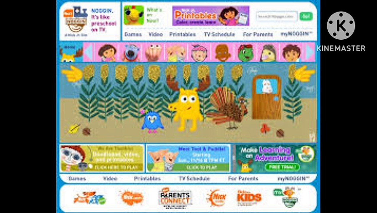 Noggin We Are Thankful Month Banner (November 2006-2008)