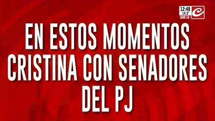 Cristina se reunió con los senadores del PJ