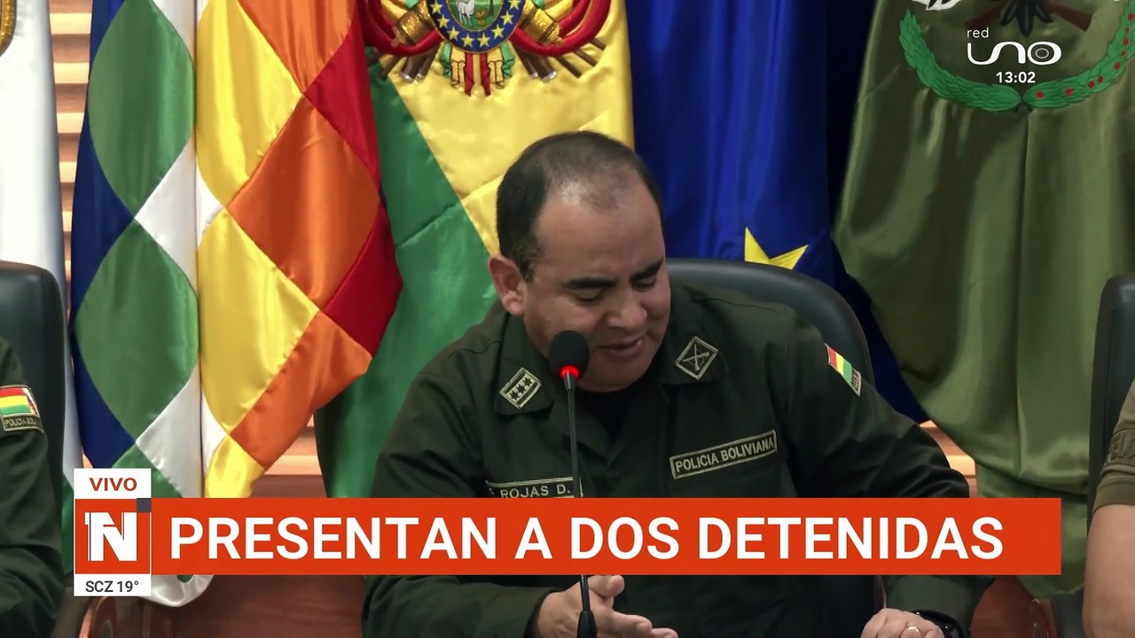 PRESENTAN A DOS DETENIDAS