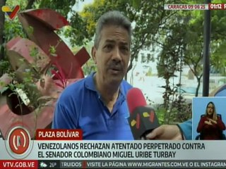 Caraqueños condenan ataque perpetrado contra el senador colombiano Miguel Uribe