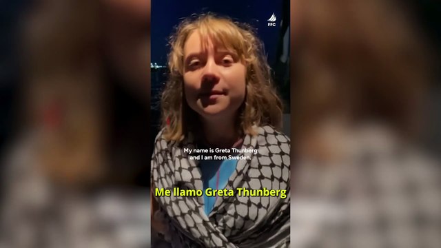 Greta Thunberg: Si ven este vídeo, hemos sido interceptados y secuestrados en aguas internacionales por las fuerzas de ocupación israelíes