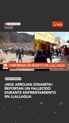 CONFIRMAN UN FALLECIDO EN LLALLAGUA