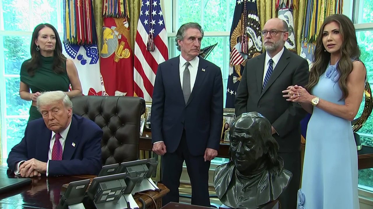 Trump threatens 'VERY BIG FORCE' if protests erupt at MILITARY PARADE