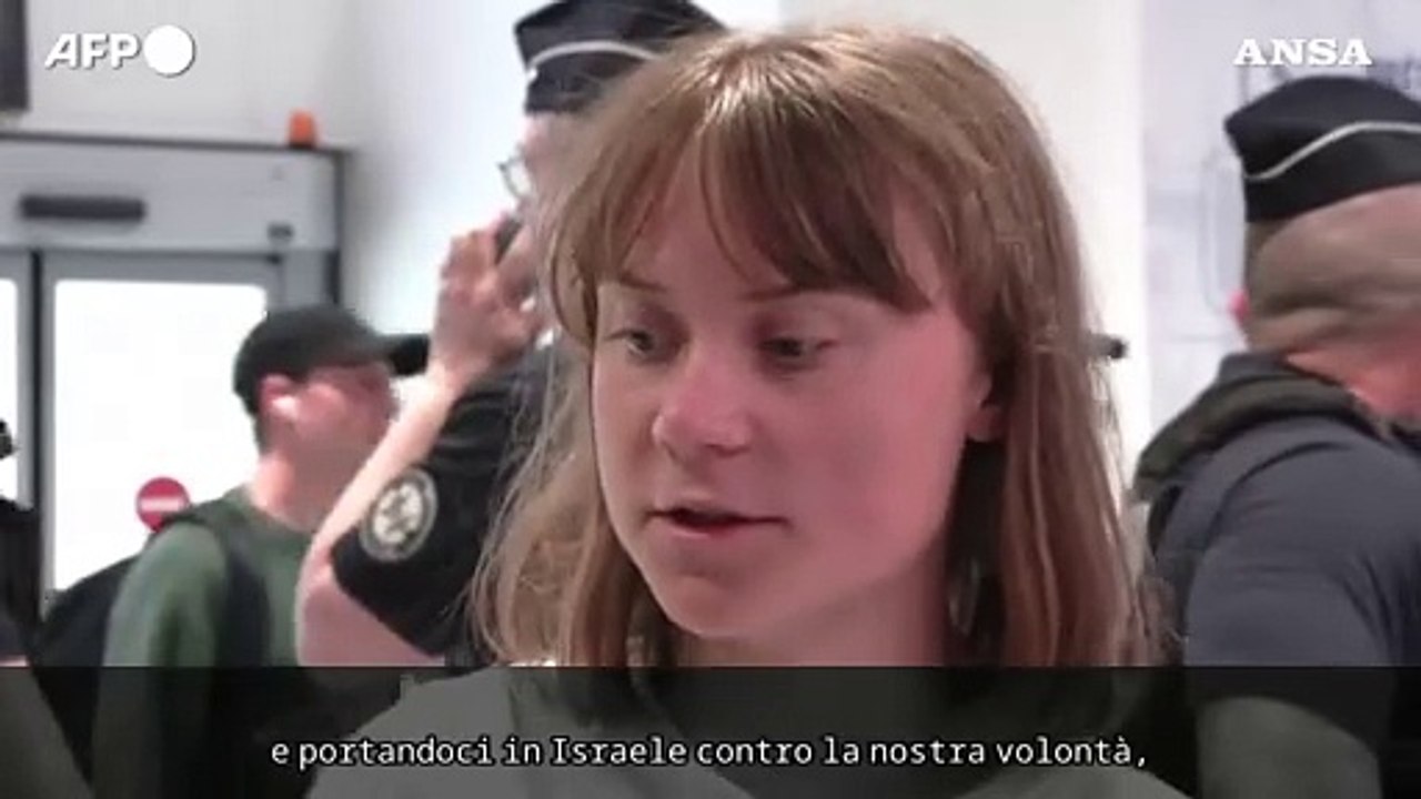 Greta Thunberg: "Ma il vero problema e' il genocidio in corso a Gaza"