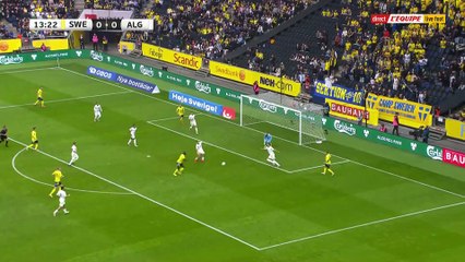 Le triplé de Ken Sema contre l'Algérie - Foot - Amical - Suède