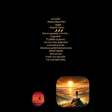 LA LUNA Massimiliana Pieri Legge Rodolfo Vettor Creative video annare53 ♥️