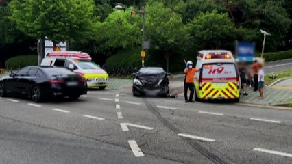 경기 성남서 마을버스가 6대 들이받아...4명 부상 / YTN