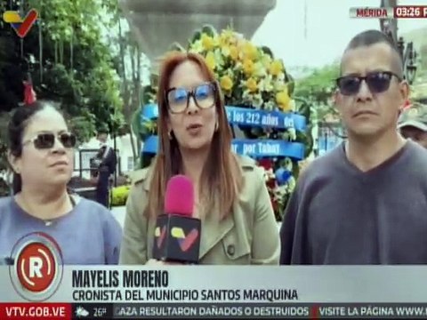 Merideños conmemoran los 212 años del paso de El Libertador Simón Bolívar por los Andes